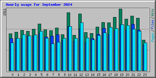 Hourly usage for September 2024